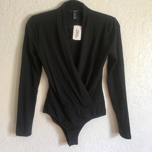 Deep V neck Body Suit