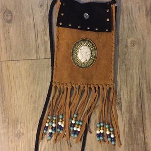 Cross body Suede bag
