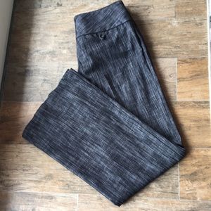 Women's black/gray wide leg pant