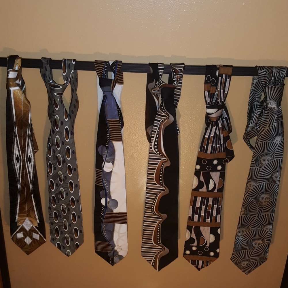 6-Pack Men's Ties 100% Silk