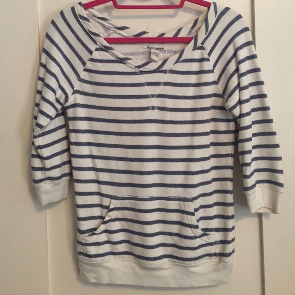 Lucky Brand Pullover striped sweatshirt