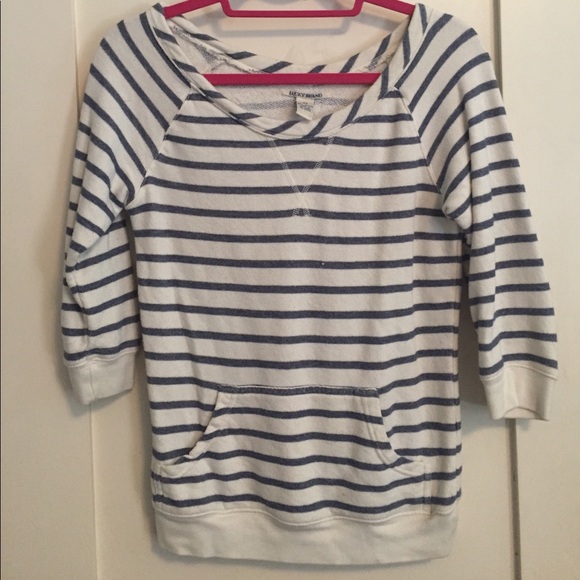 Lucky Brand Pullover striped sweatshirt - Picture 1 of 2