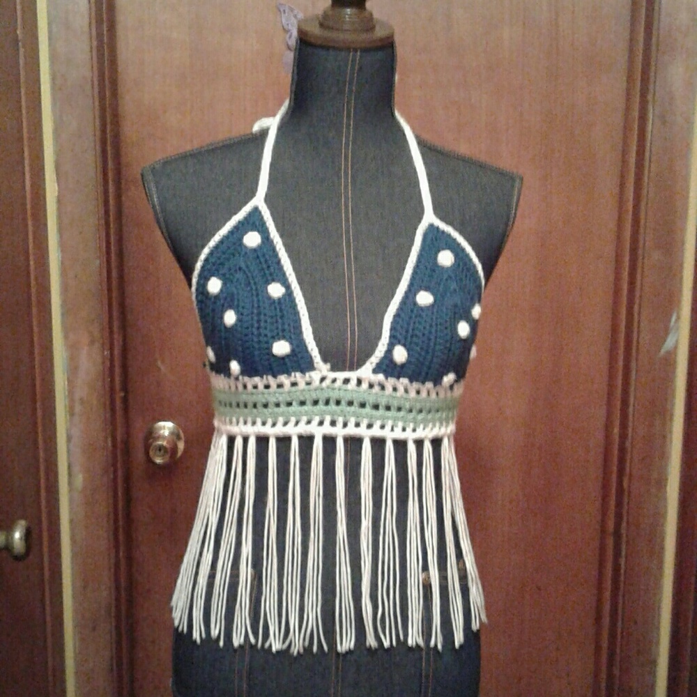 Crochet Bohemian Bralette Top