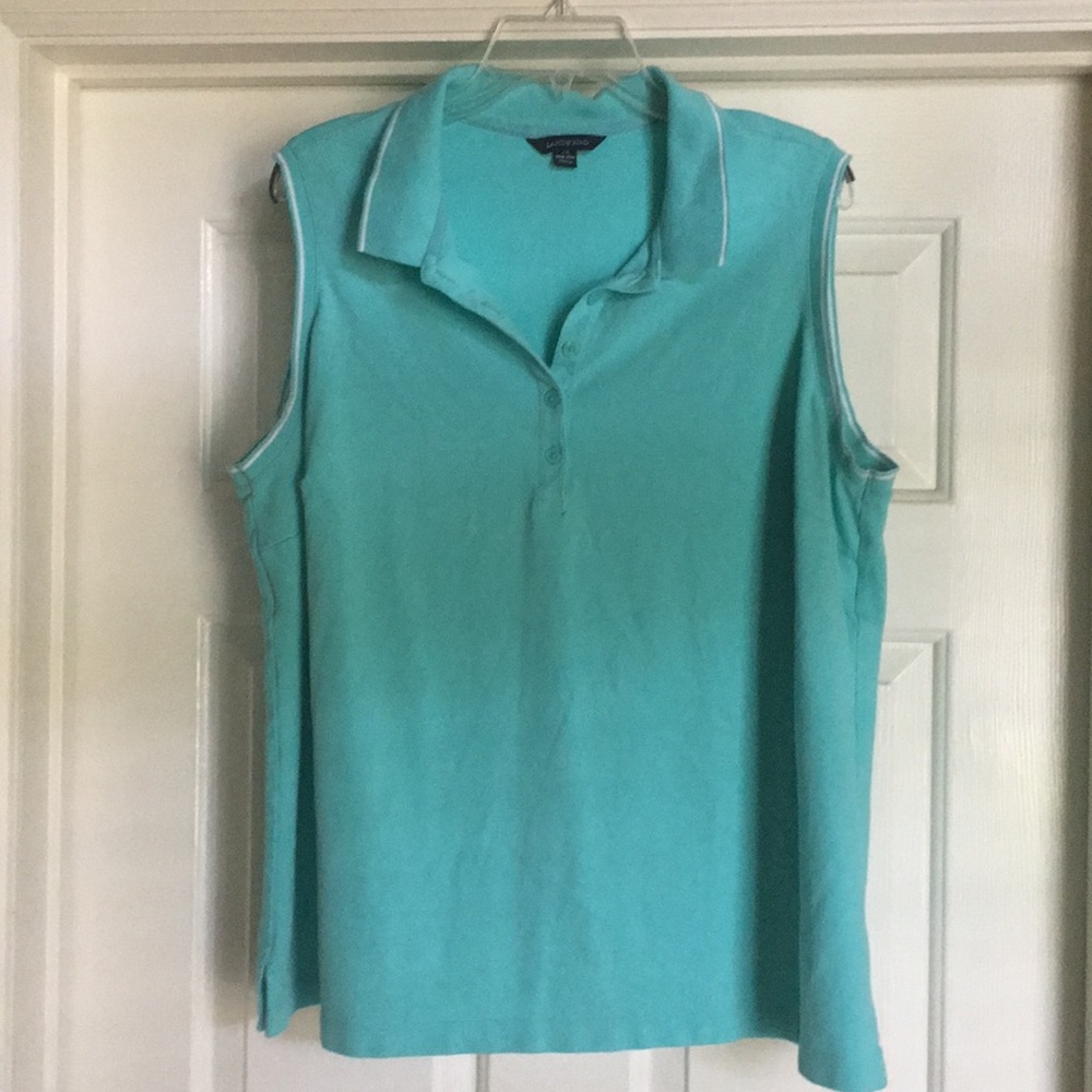 Land's End Sleeveless Polo