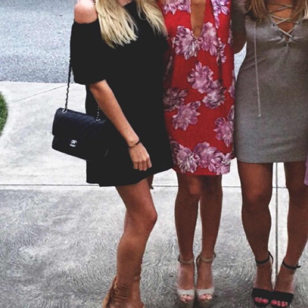 Black off-the-shoulder Dress