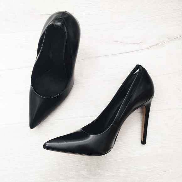 Alexander Wang Black Leather Heels Pumps - Picture 4 of 8