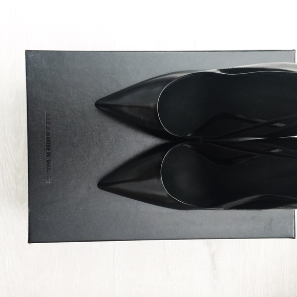 Alexander Wang Black Leather Heels Pumps - Picture 2 of 8