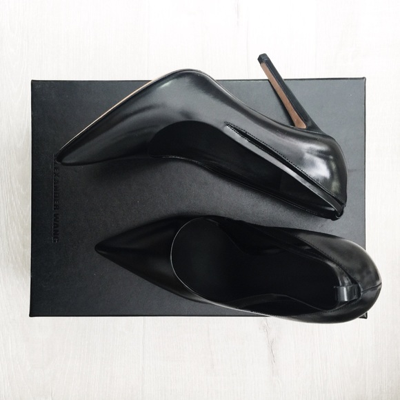 Alexander Wang Black Leather Heels Pumps - Picture 7 of 8