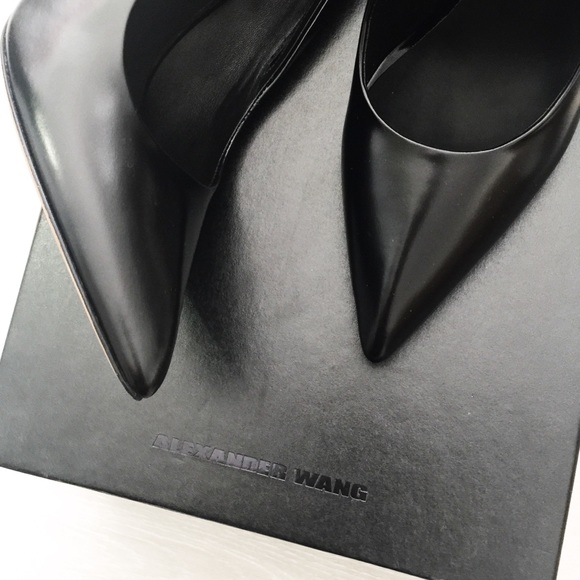 Alexander Wang Black Leather Heels Pumps - Picture 8 of 8