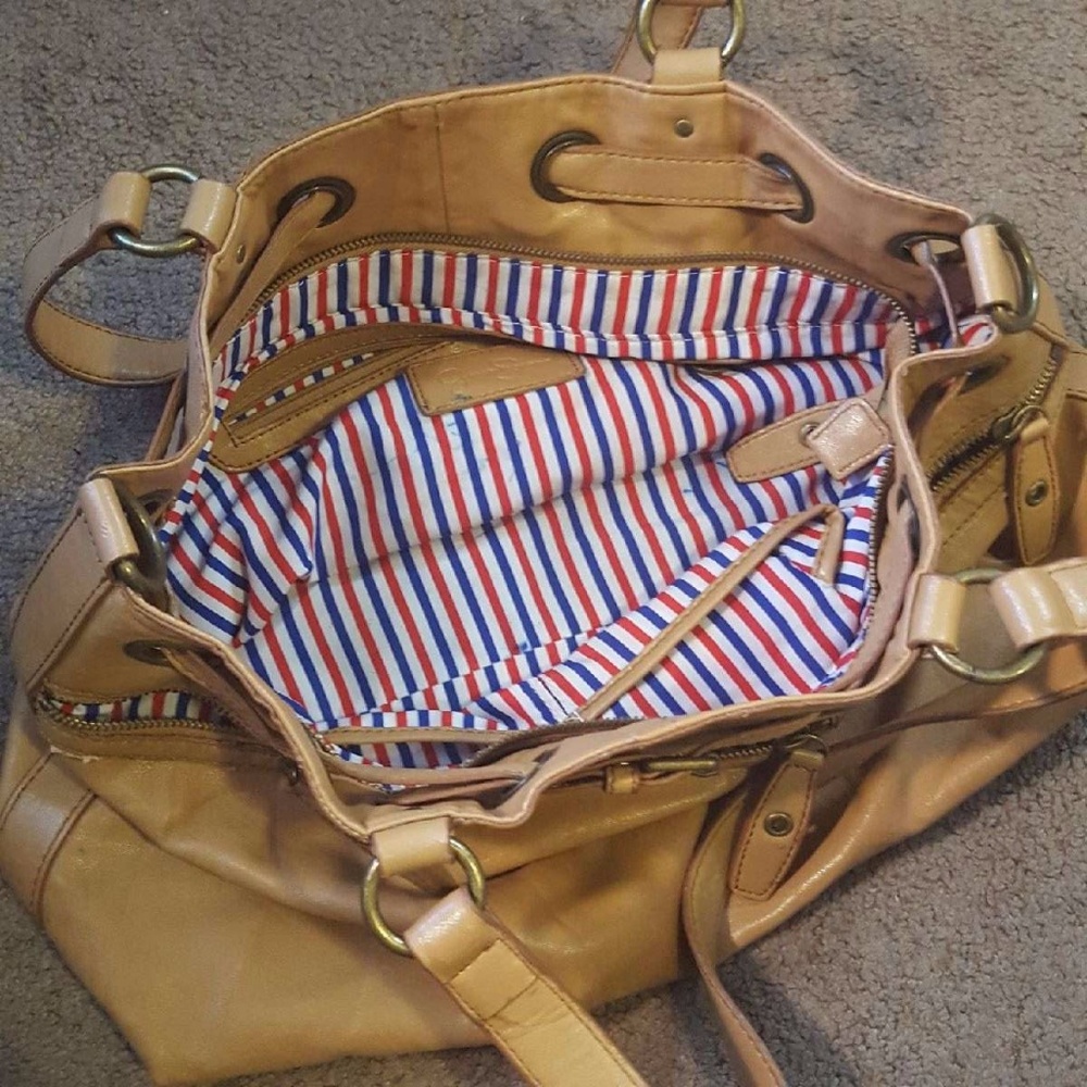 Jessica Simpson Light Brown Leather Purse