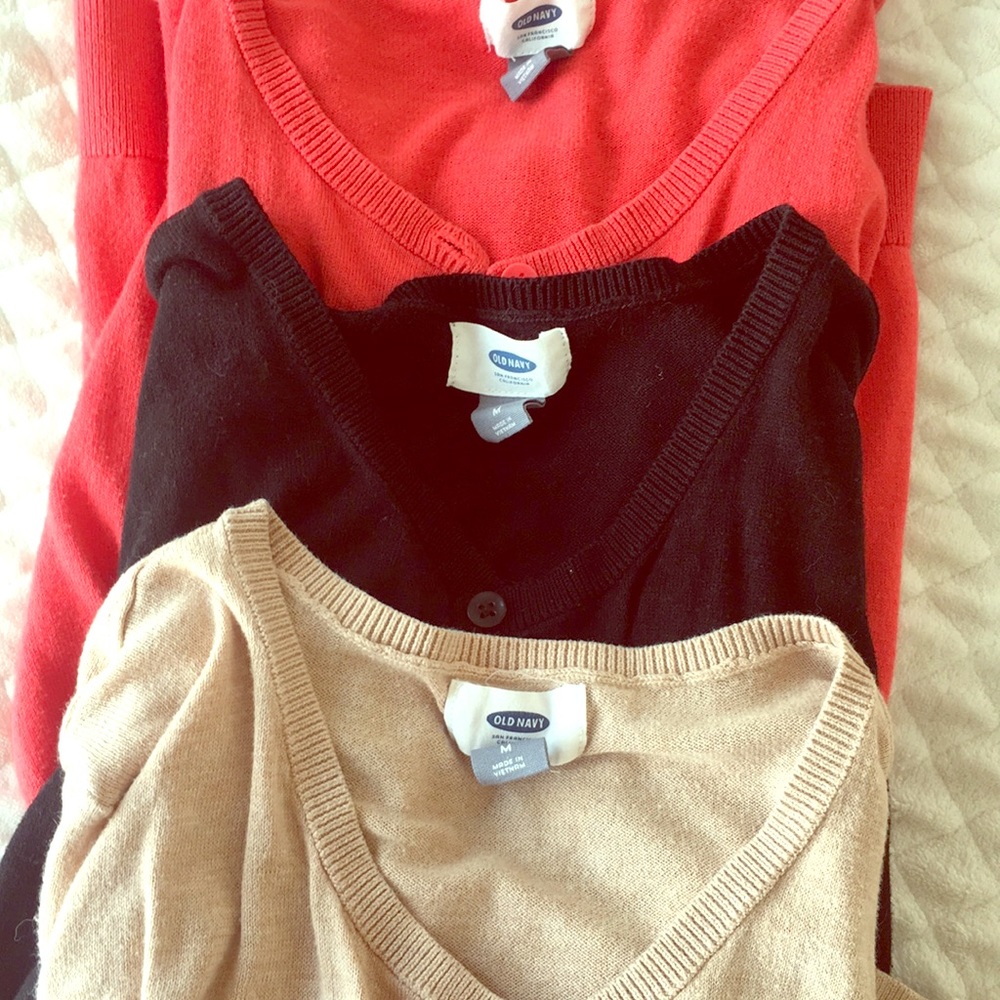 Classic Button Front 3/4 Cardigans