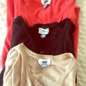 Classic Button Front 3/4 Cardigans