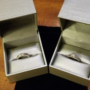 Diamonds and Sterling Wedding Set!
