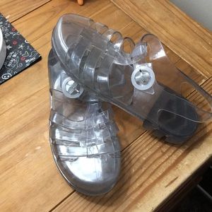 American Apparel Clear Jellies