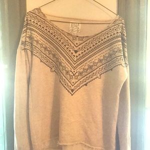 In season billabong tribal sweater!