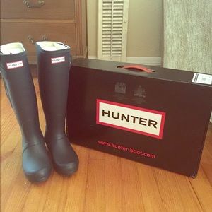 Navy Hunter Rainboots
