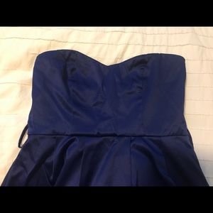 Strapless Navy Blue dress
