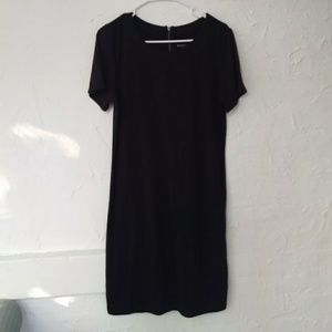 Cozy Black T-shirt Dress