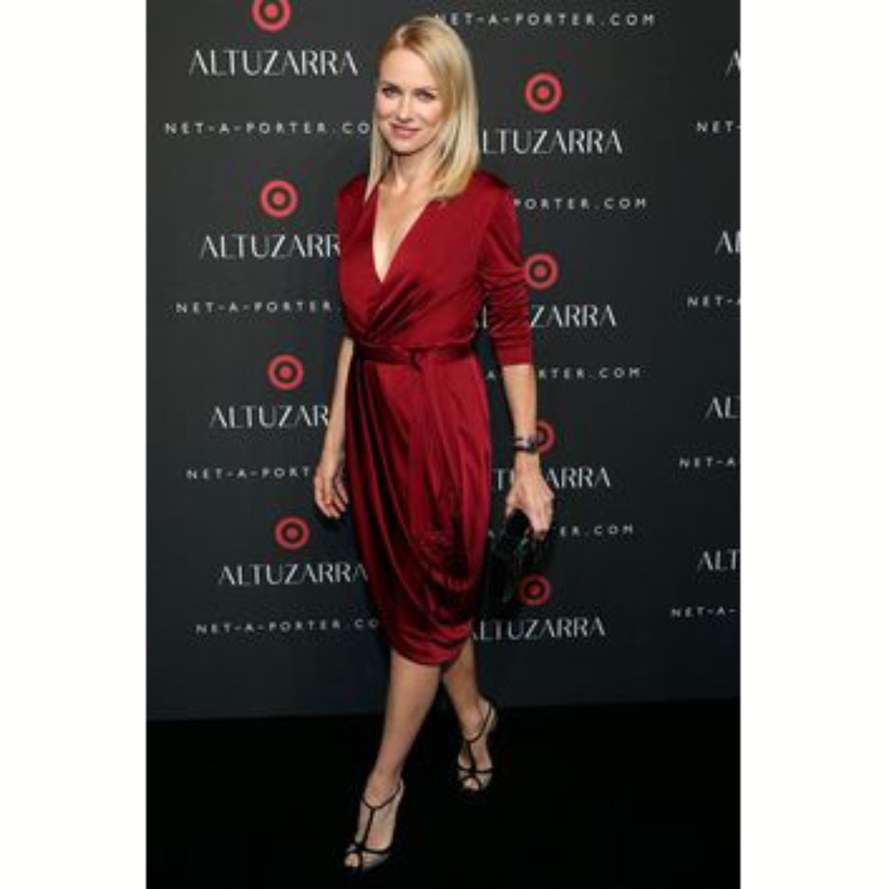 Altuzarra Ruby Hill Jewel Tone V-Neck Boho Tulip Wrap Dress Fringe Belt XS/2 Red