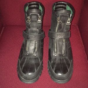 Ralph Lauren Polo Men's black boot. Size 10 D.