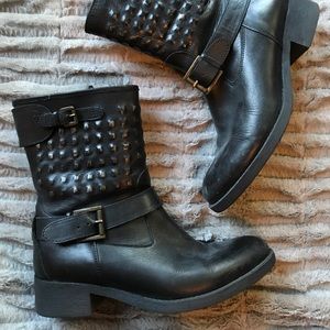 Studded Moto Boots