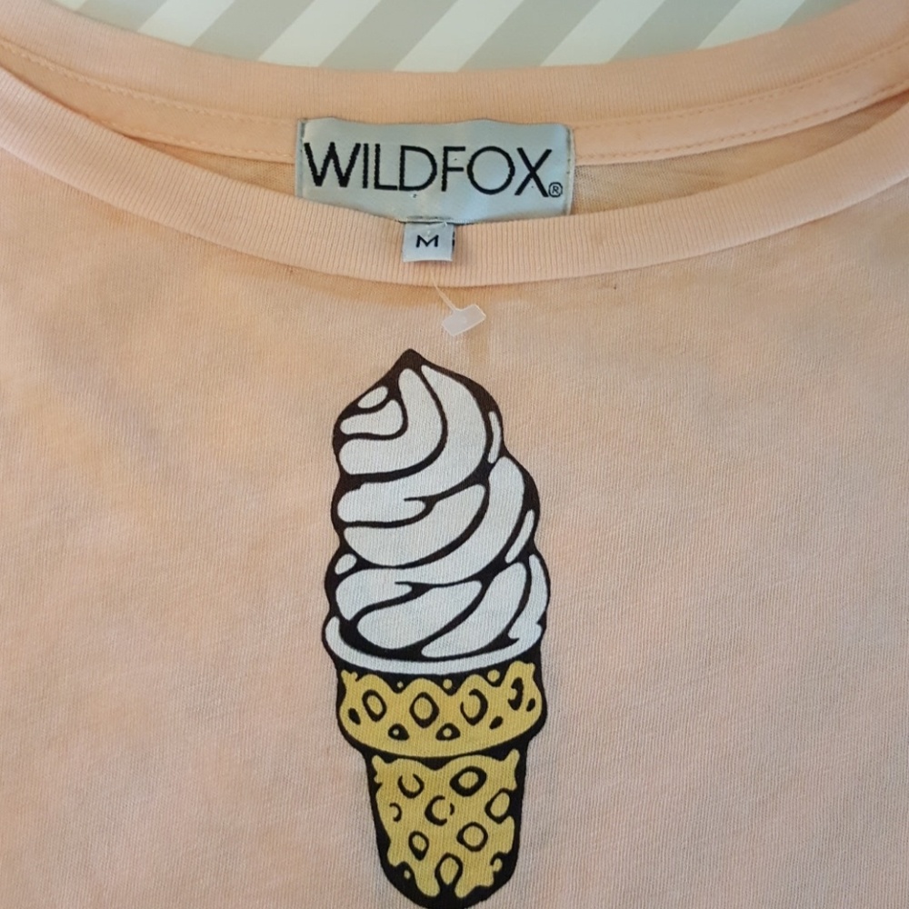 WILDFOX LONG SLEEVE Ice cream cone NWOT