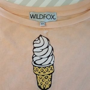 WILDFOX LONG SLEEVE Ice cream cone NWOT
