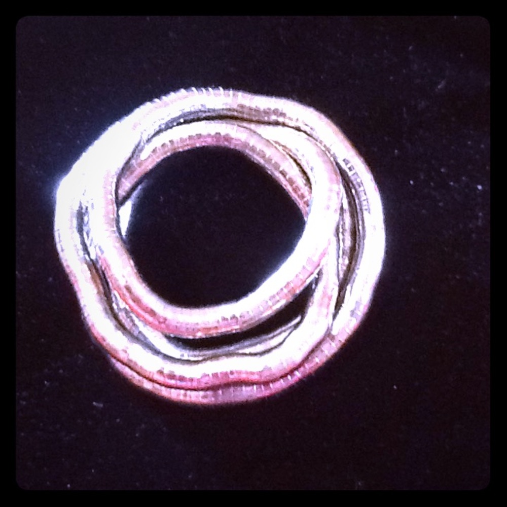 Funky⭐️Unique⭐️Silver Twisty Bracelet OR Necklace