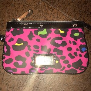 Betsey Johnson Leopard wristlet