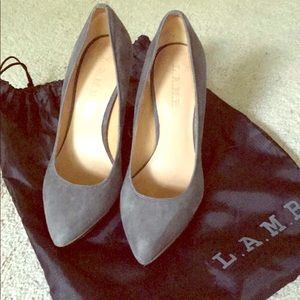 Suede L.A.M.B. Work-to-nightlife pumps
