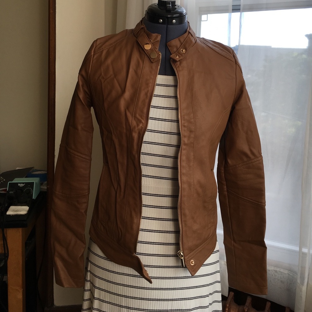 Brown Moto Jacket