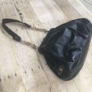 NWOT Elliott Lucca Framed Leather Satchel