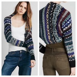💕 NWT 💕 Free People Knit Multi Comb Bolero - XS