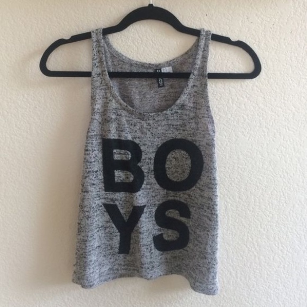 Grey "BOYS" Tank