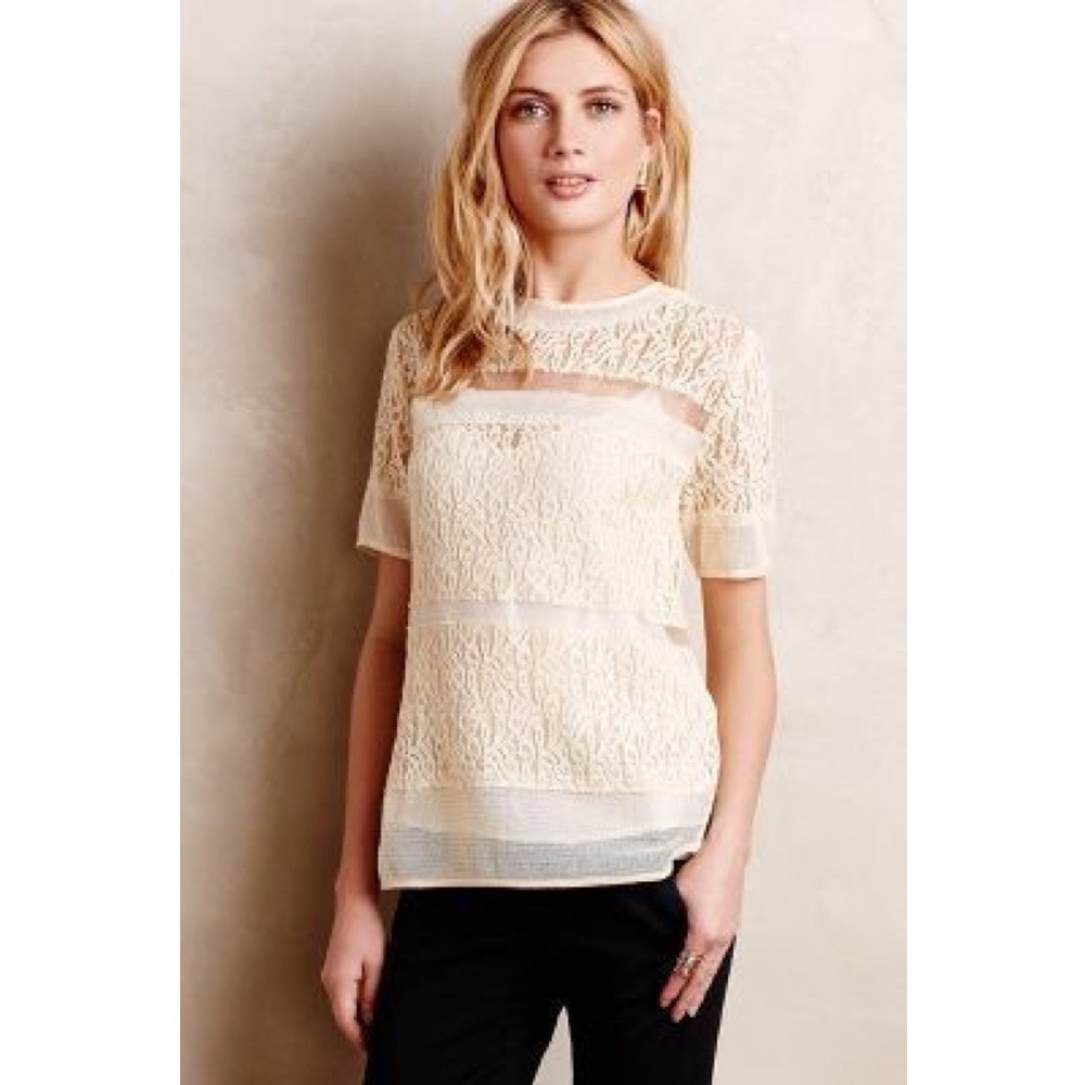 Anthropologie Chava Lace Top