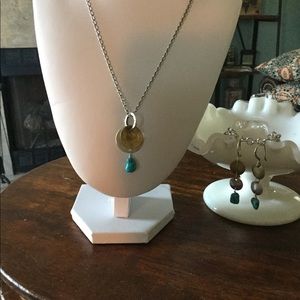 Silpada Necklace & Earrings.