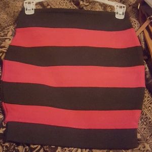striped pencil skirt