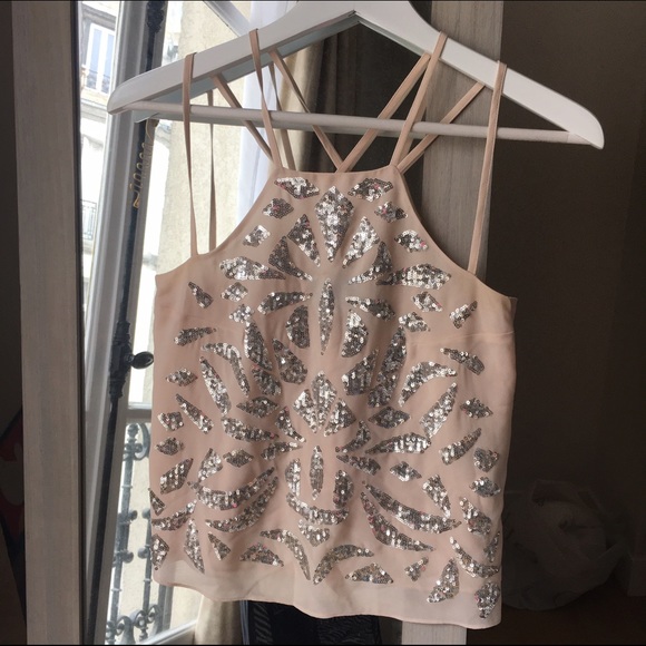 H&M Tops - SEQUIN TOP