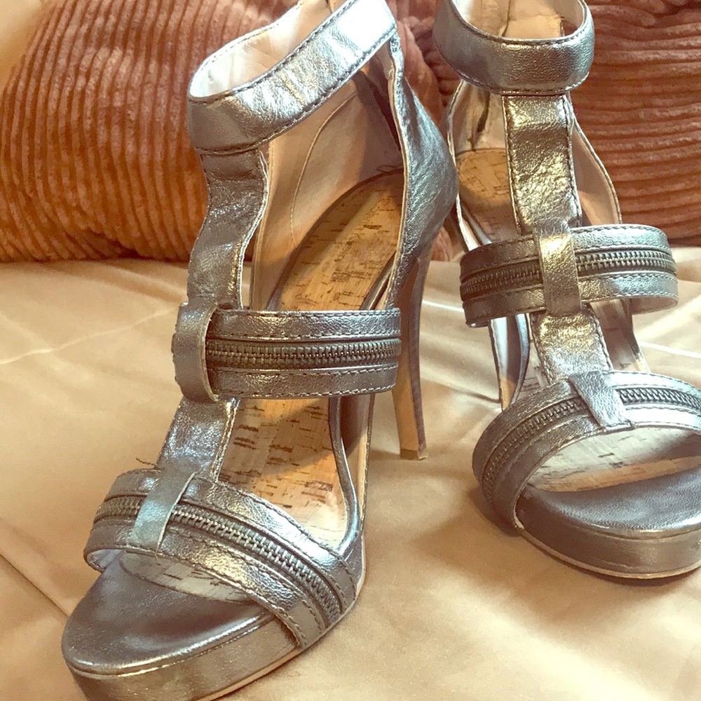 Calvin Klein - Zipper Detail Heels - Size 9.5