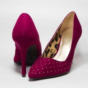 Christian Siriano 4" Maroon with Gold Pumps