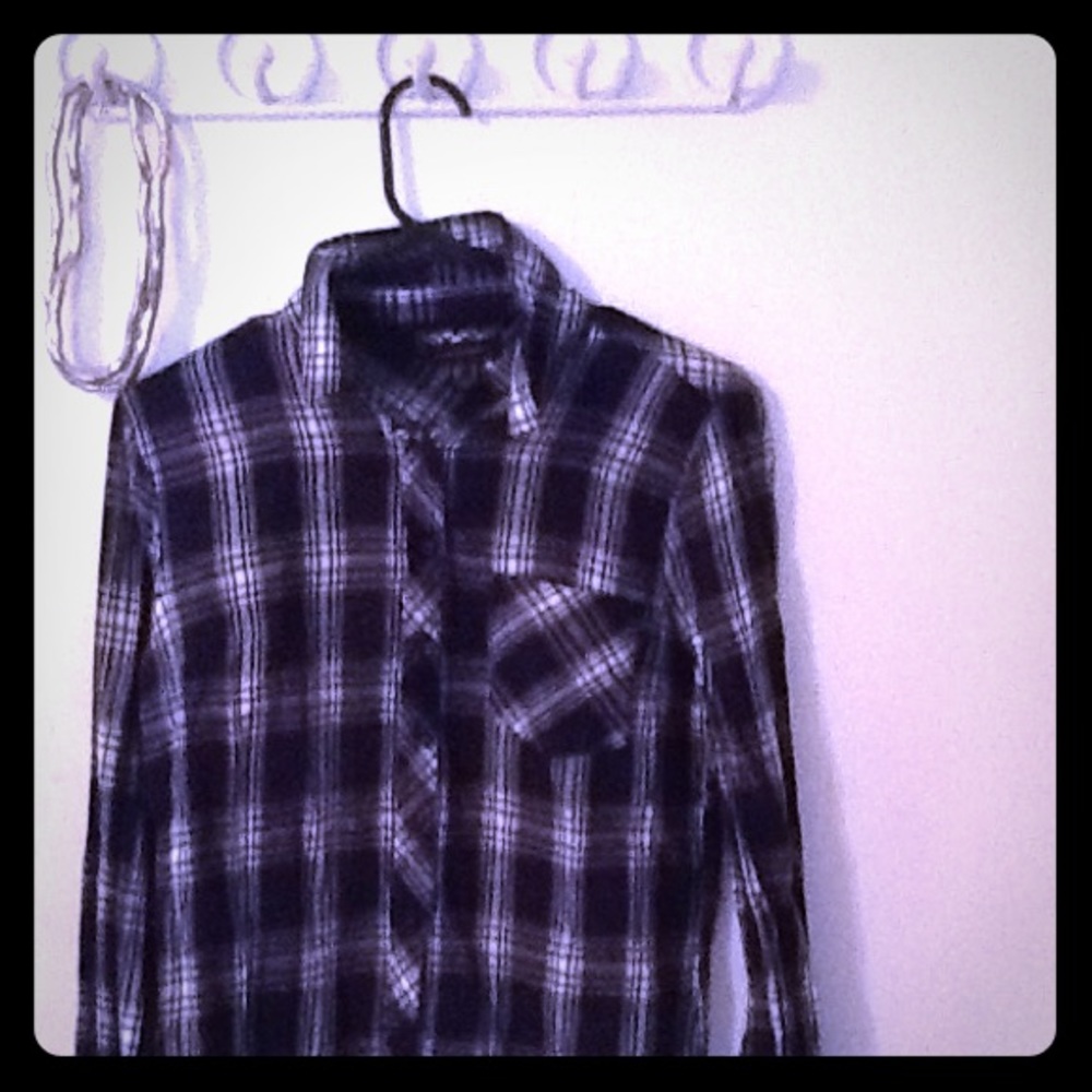 🌚Navy Flannel Shirt🌚
