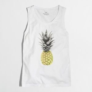 NWT J.Crew Pineapple Tank - Size M