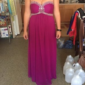 Purple prom dress