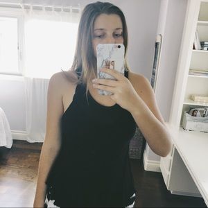 free people black tank