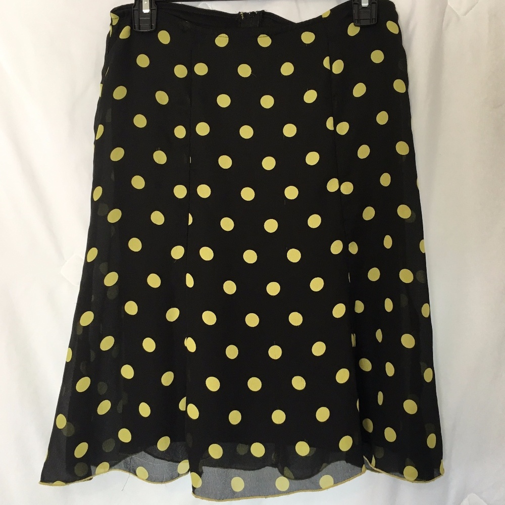 Soulmates Black Green Polka Dot Skirt
