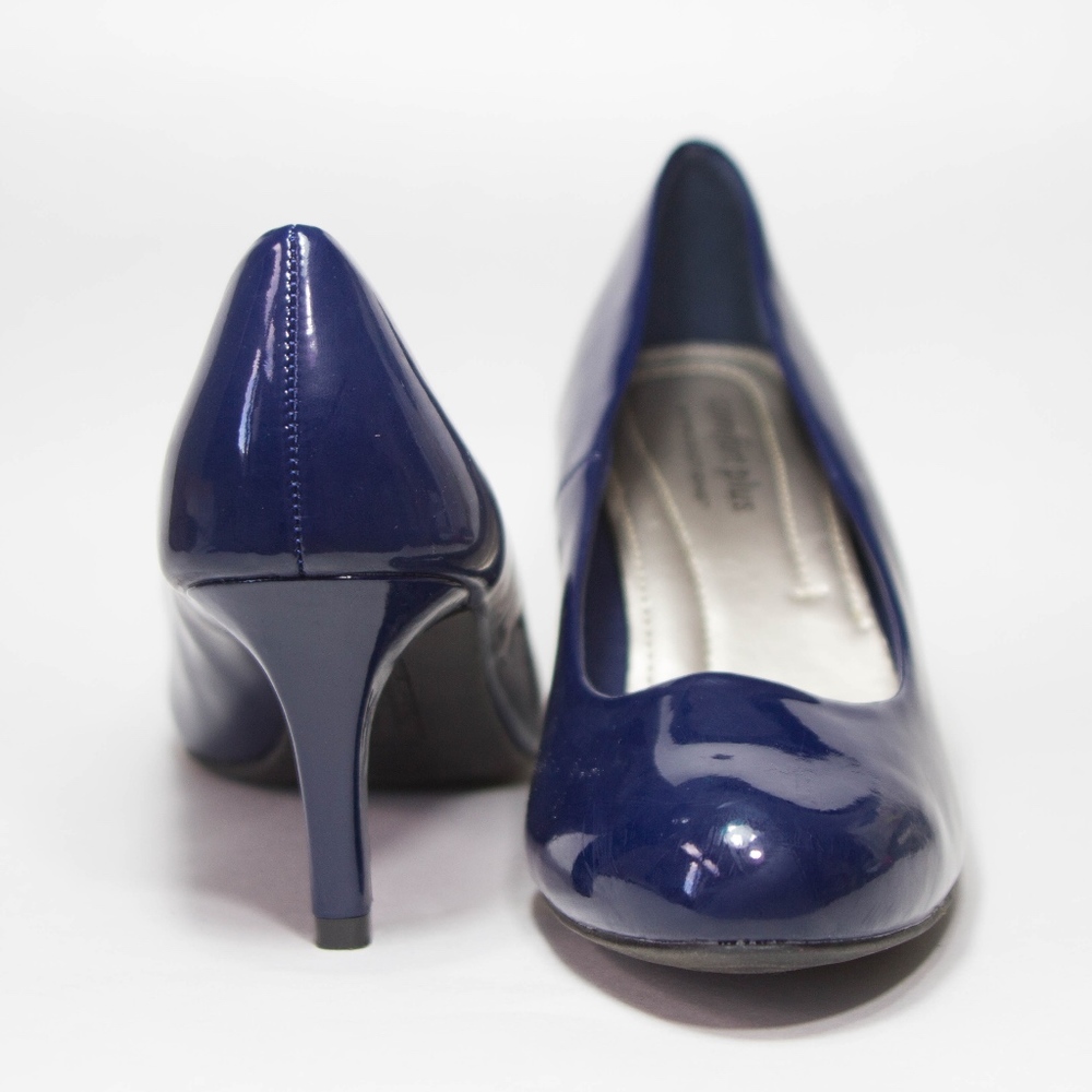 3" Synthetic Blue Pumps