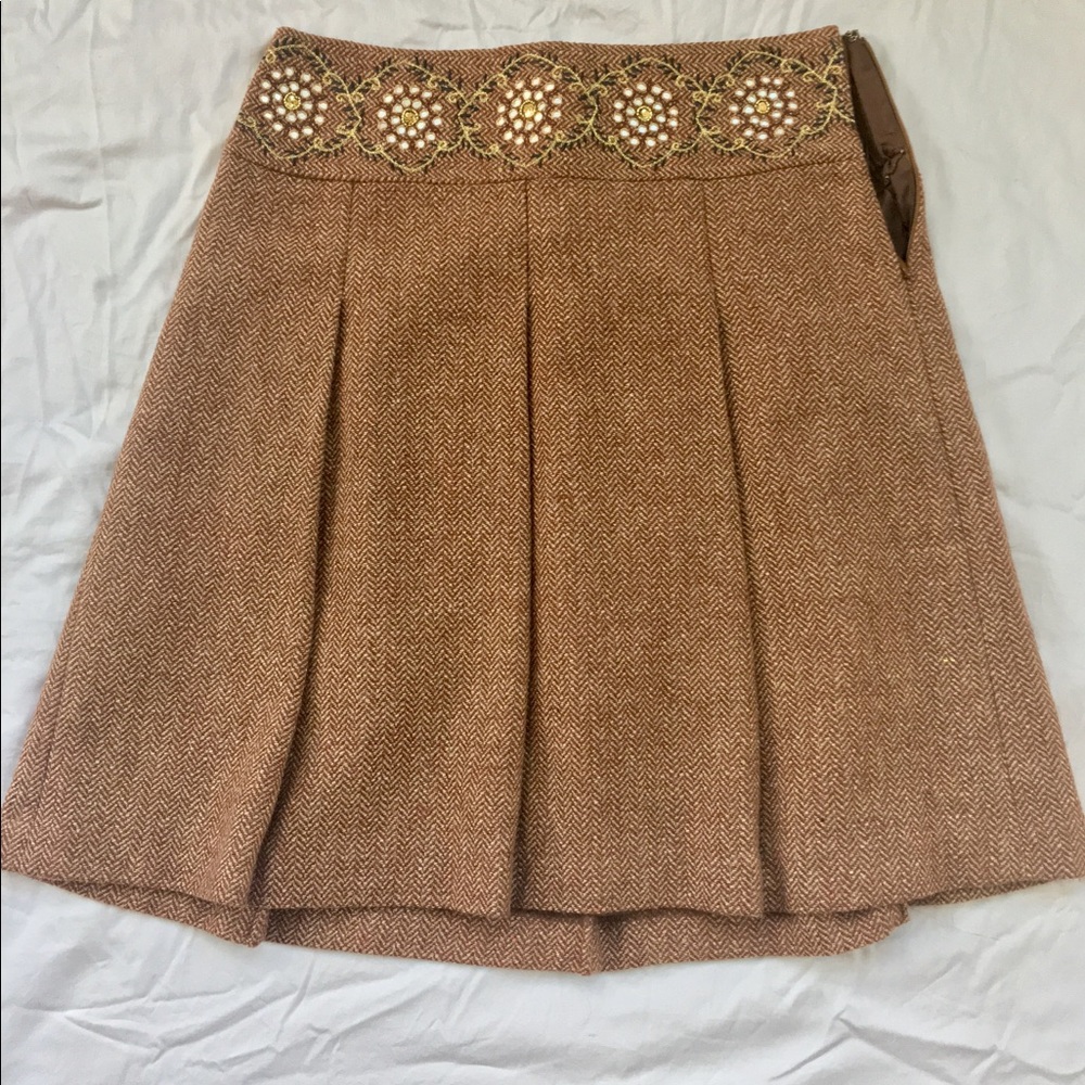 Loft skirt in brown color