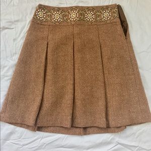 Loft skirt in brown color