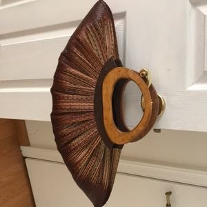 Custom hand made bamboo purse.