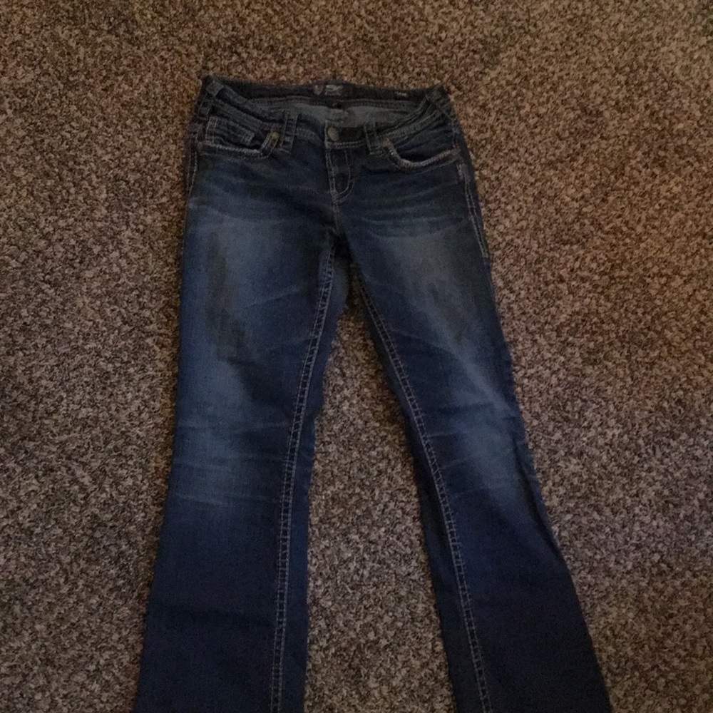 Silver AIKO MID slim Bootcut jeans